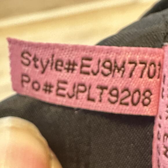 Eliza J Women 10 Dress Sheath Beaded Sleeveless Silver Floral Black Formal - Picture 6 of 10